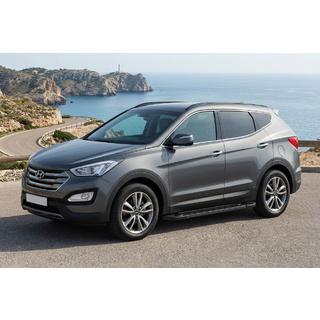 Pedane Laterali RedLine Black (2 pz, Alluminio) Hyundai Santa Fe 3 2012-2018 foto 1
