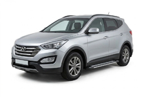 Hyundai Santa Fe 3 2012-2018 Pedane Laterali Rainbow (2 pz, Alluminio) foto 1