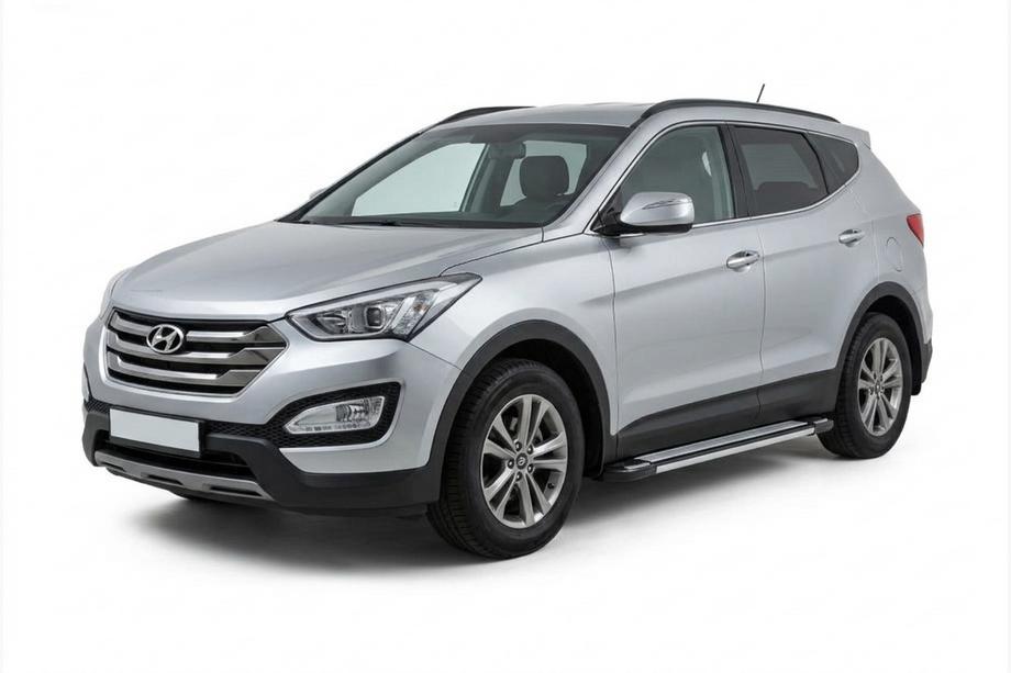 Hyundai Santa Fe 3 2012-2018 Pedane Laterali Rainbow (2 pz, Alluminio) Image