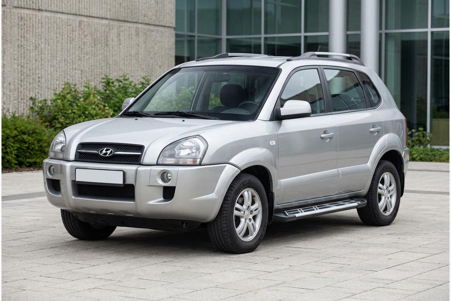 Hyundai Tucson JM 2004- Pedane Laterali Sunrise (2 pz, Alluminio) Image