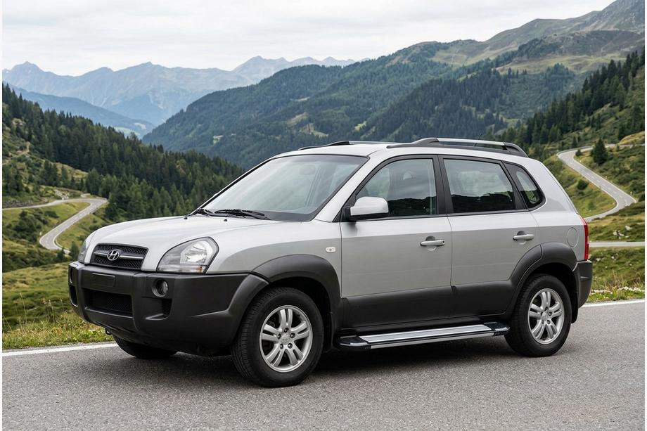 Hyundai Tucson JM 2004- Pedane Laterali Rainbow (2 pz, Alluminio) Image