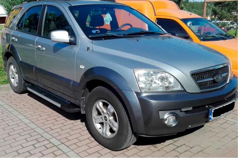 Kia Sorento I BL 2002-2009 Pedane Laterali RedLine V1 (2 pz, Alluminio) Image