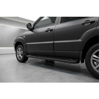 Pedane Laterali Allmond Black (2 pz, Alluminio) Kia Sportage 2004-2010 foto 1