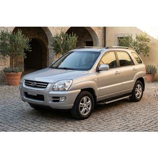 Pedane Laterali RedLine V1 (2 pz, Alluminio) Kia Sportage 2004-2010 foto 1