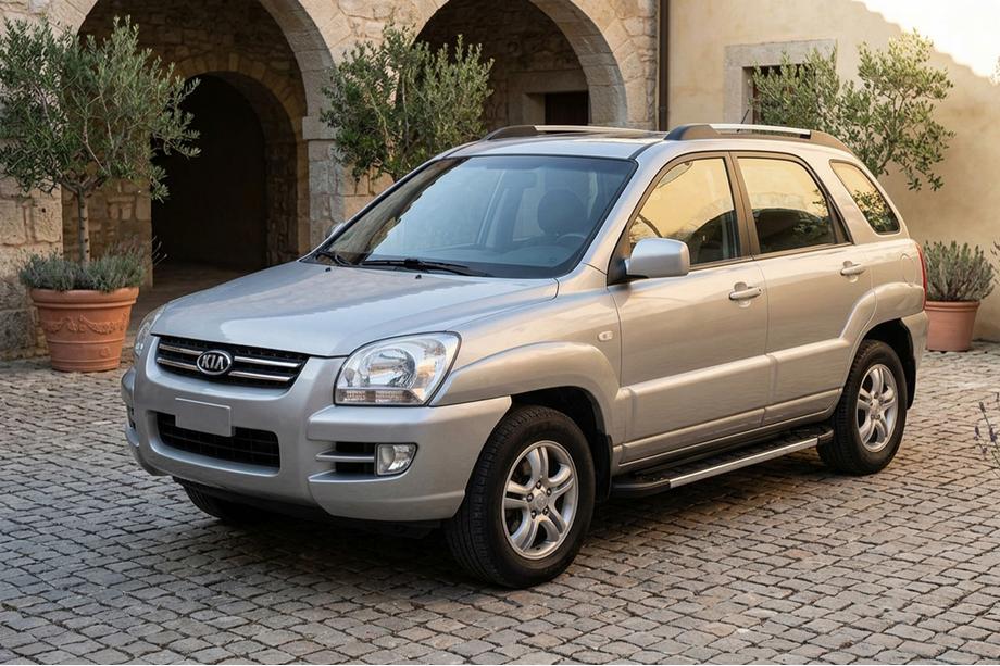 Kia Sportage 2004-2010 Pedane Laterali RedLine V1 (2 pz, Alluminio) Image
