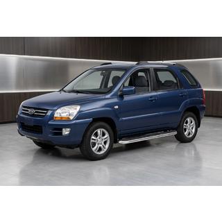 Pedane Laterali Maydos V1 (2 pz, Alluminio e Acciaio Inox) Kia Sportage 2004-2010 foto 1