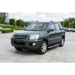 Pedane Laterali Tayga Grey (2 pz, Alluminio) Kia Sportage 2004-2010 foto 1