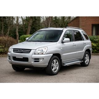 Pedane Laterali Rainbow (2 pz, Alluminio) Kia Sportage 2004-2010 foto 1