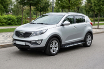 Kia Sportage 2010-2015 Pedane Laterali Sunrise (2 pz, Alluminio) foto 1