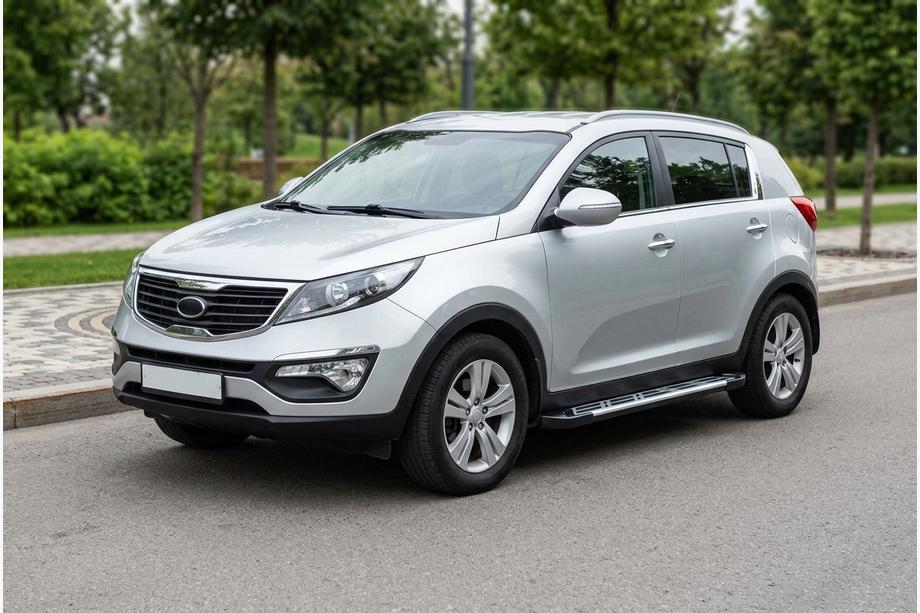 Kia Sportage 2010-2015 Pedane Laterali Sunrise (2 pz, Alluminio) Image
