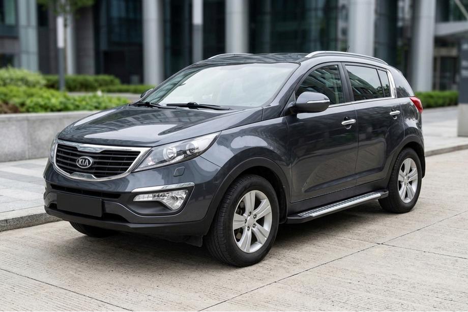 Kia Sportage 2010-2015 Pedane Laterali Line (2 pz, Alluminio) Image