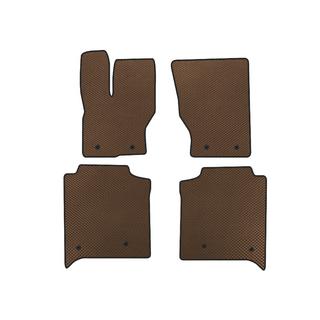 Tappetini EVA (Long, fila posteriore con console, marrone)