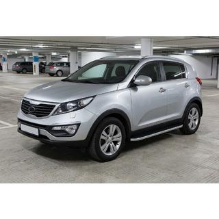 Pedane Laterali Tayga Grey (2 pz, Alluminio) Kia Sportage 2010-2015 foto 1