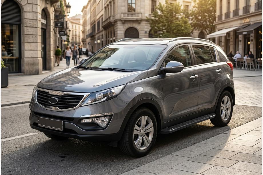 Kia Sportage 2010-2015 Pedane Laterali RedLine Black (2 pz, Alluminio) Image