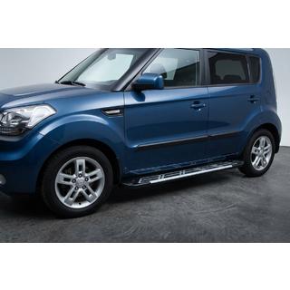 Pedane Laterali Sunrise (2 pz, Alluminio) Kia Soul I 2008-2013 foto 1
