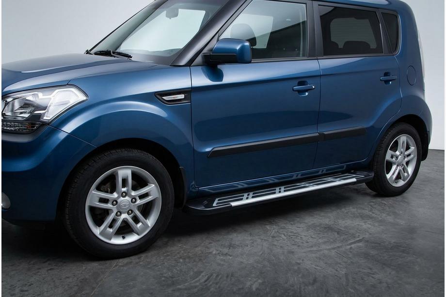 Kia Soul I 2008-2013 Pedane Laterali Sunrise (2 pz, Alluminio) Image