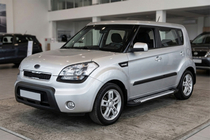 Kia Soul I 2008-2013 Pedane Laterali Line (2 pz, Alluminio) foto 1