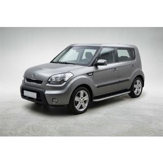 Pedane Laterali Tayga Grey (2 pz, Alluminio) Kia Soul I 2008-2013 foto 1