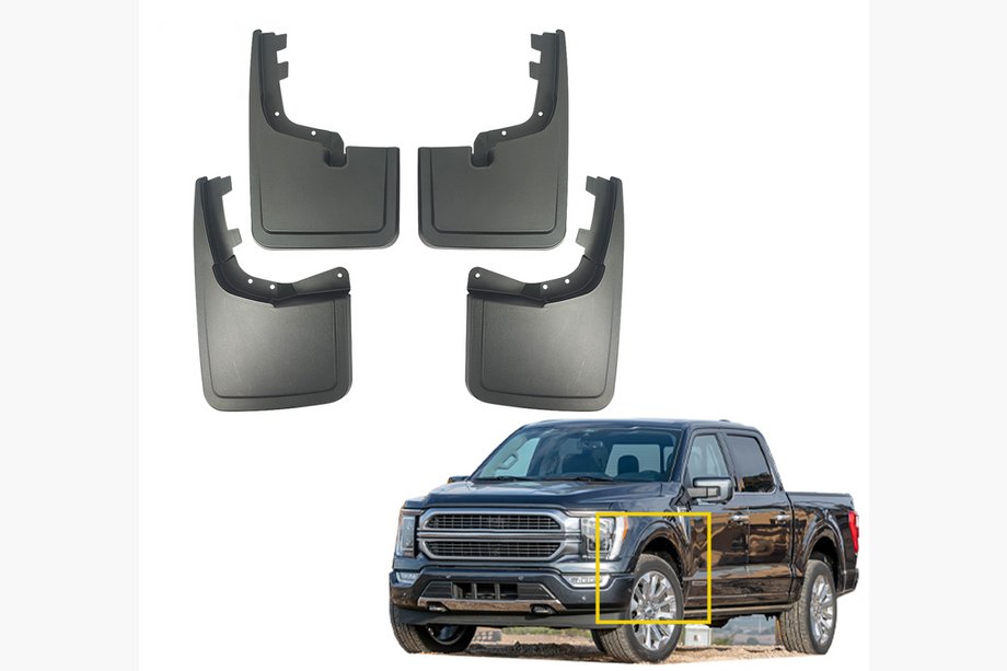 Ford F-150 2020- Paraspruzzi Premium (4 pz) Foto 1