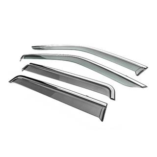 Deflettori Finestrini con Modanatura Cromata Niken Luxury (4 pz) Land Rover Freelander II 2006–2014 foto 2