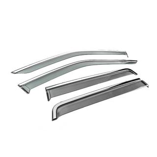 Deflettori Finestrini con Modanatura Cromata Niken Luxury (4 pz) Land Rover Freelander II 2006–2014 foto 3