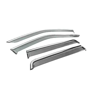 Deflettori Finestrini con Modanatura Cromata Niken Luxury (4 pz) Land Rover Freelander II 2006–2014 foto 3