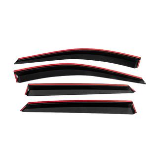 Deflettori Finestrini con Modanatura Cromata Niken Luxury (4 pz) foto 4