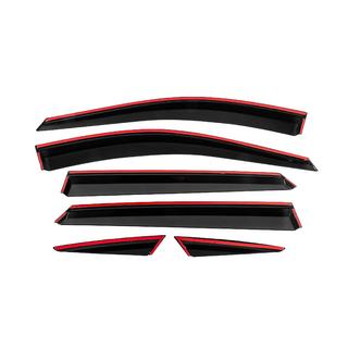 Deflettori finestrini con profilo cromato Niken Luxury (6 pz) foto 4