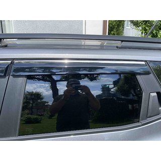 Deflettori Finestrini con Modanatura Cromata Niken Luxury (4 pz) Dacia Duster 2024- foto 4
