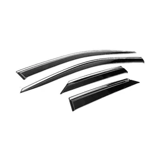 Deflettori Finestrini con Modanatura Cromata Niken Luxury (4 pz) foto 3