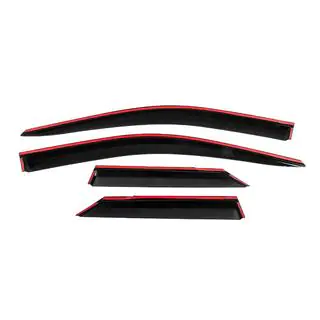 Deflettori Finestrini con Modanatura Cromata Niken Luxury (4 pz) foto 4