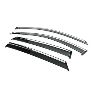 Deflettori Finestrini con Modanatura Cromata Niken Luxury (4 pz) foto 2