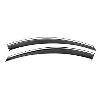 Deflettori aria vetri anteriori con modanatura cromata Niken Luxury (2 pz) Chevrolet Captiva 2006-2019