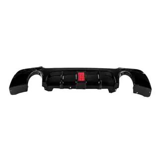 Diffusore posteriore paraurti per scarico singolo doppio lato LED (per M-Sport, ABS) foto 4