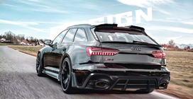 Audi A6 C8 2018–2025 Kit carrozzeria AE-Design Carbon (per RS6) foto 2