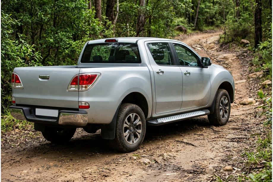 Mazda BT-50 2012- Pedane laterali tipo X5 (2 pz, alluminio) Image