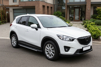 Mazda CX-5 2012-2017 Pedane Laterali Duru (2 pz, Alluminio) foto 1
