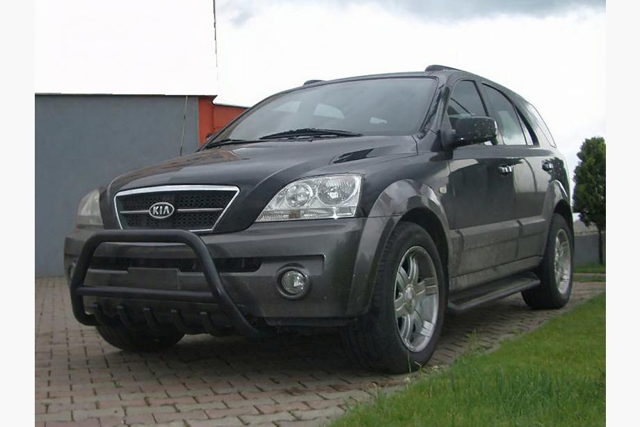 Kia Sorento I BL 2002-2009 Parabulloni WT003 Nero (Acciaio Inox) Image