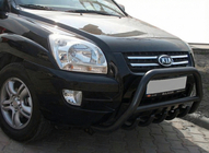 Kia Sportage 2004-2010 Parabulloni WT003 Nero (Acciaio Inox) foto 5