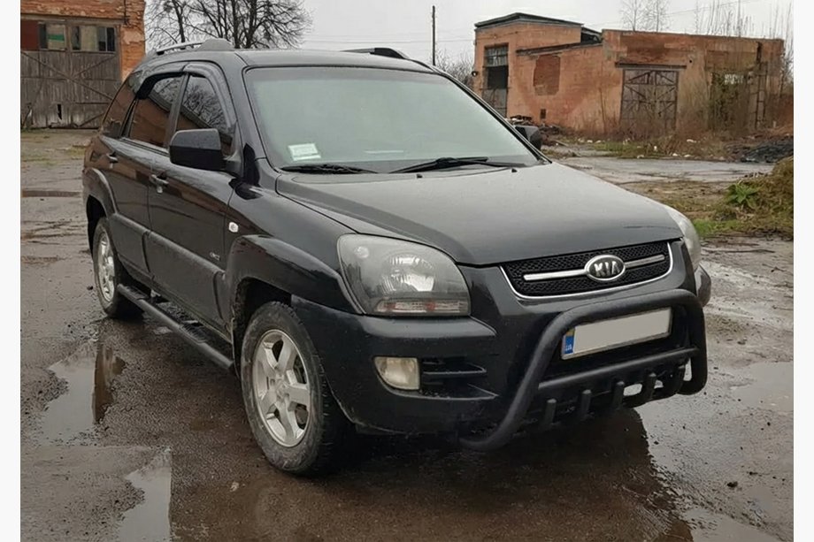 Kia Sportage 2004-2010 Parabulloni WT003 Nero (Acciaio Inox) Foto 3