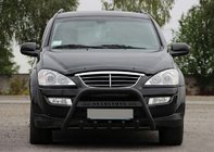 SsangYong Action 2005-2018 Parabulloni WT004 Nero (Acciaio Inox) foto 2