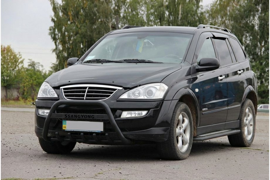 SsangYong Action 2005-2018 Parabulloni WT004 Nero (Acciaio Inox) Image