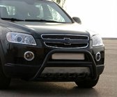 Chevrolet Captiva 2006-2019 Parabullbar Anteriore WT003 Nero (Acciaio Inox) foto 4