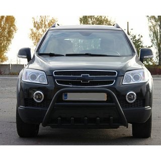 Parabullbar Anteriore WT003 Nero (Acciaio Inox) Chevrolet Captiva 2006-2019 foto 1
