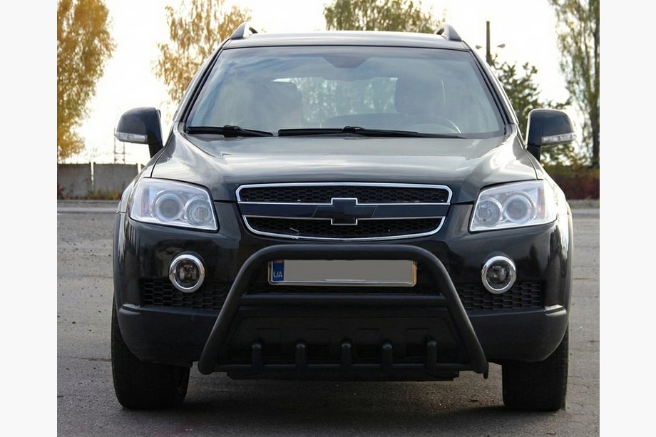 Chevrolet Captiva 2006-2019 Parabullbar Anteriore WT003 Nero (Acciaio Inox) Image