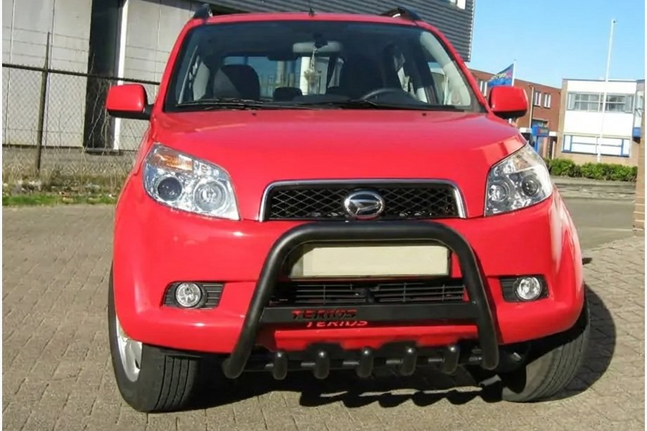 Daihatsu Terios 2006-2017 Barra Anteriore WT004 Nera (Acciaio Inox) Image