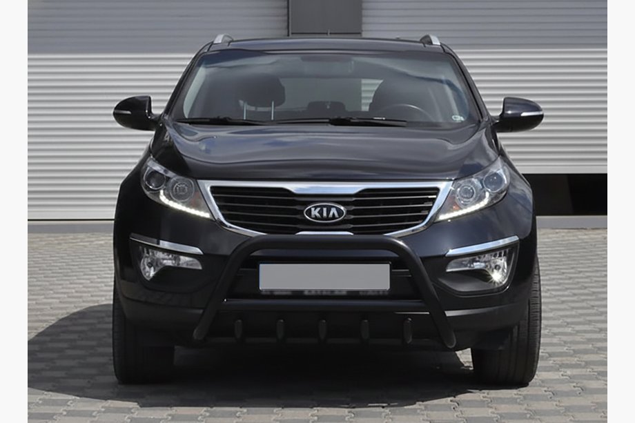 Kia Sportage 2010-2015 Parabulloni WT003 Nero (Acciaio Inox) Foto 3