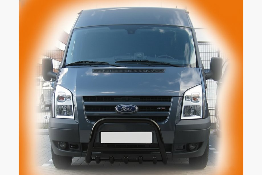 Ford Transit 2000–2014 Parabulloni WT003 Nero (2006-2014, Acciaio Inox) Foto 6