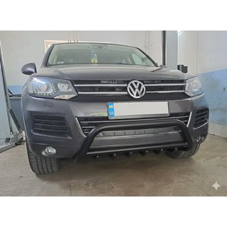 Parabullbar WT003 Nero Acciaio Inox Volkswagen Touareg 2010-2018 foto 4