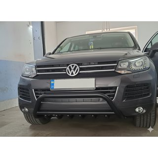 Parabullbar WT003 Nero Acciaio Inox Volkswagen Touareg 2010-2018 foto 1